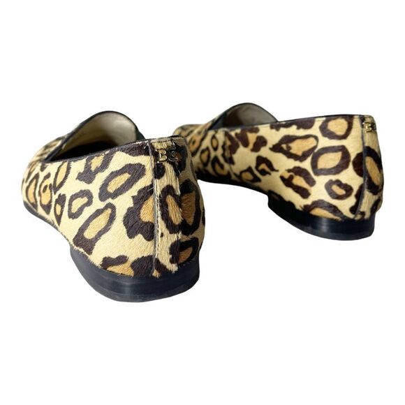 SAM EDELMAN Lanti Calf Hair Leopard Print Loafers - Picture 4 of 8